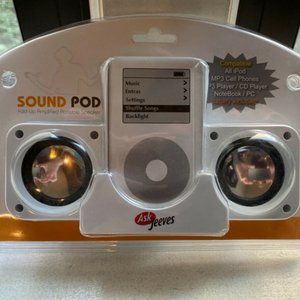 Rare ASK JEEVES Promotional ipod speakers - Never Opened